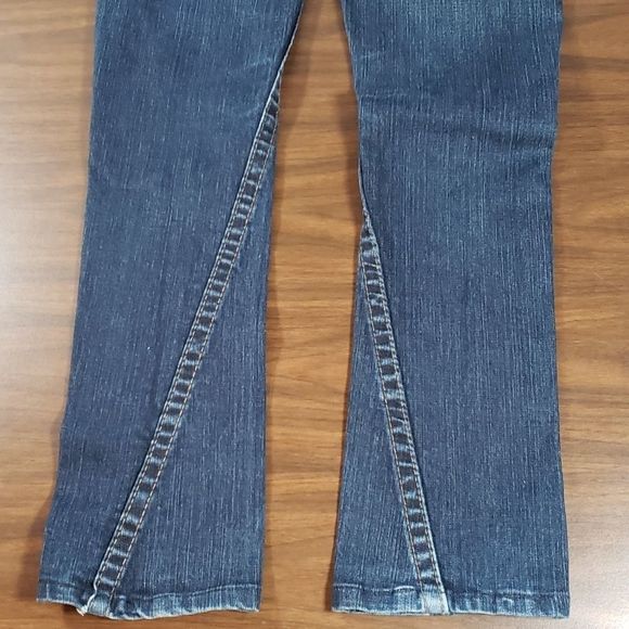 True Religion Joey Yellow‎ Hardware Twisted Hems Straight Leg Jeans USA Made 28 - Picture 7 of 8